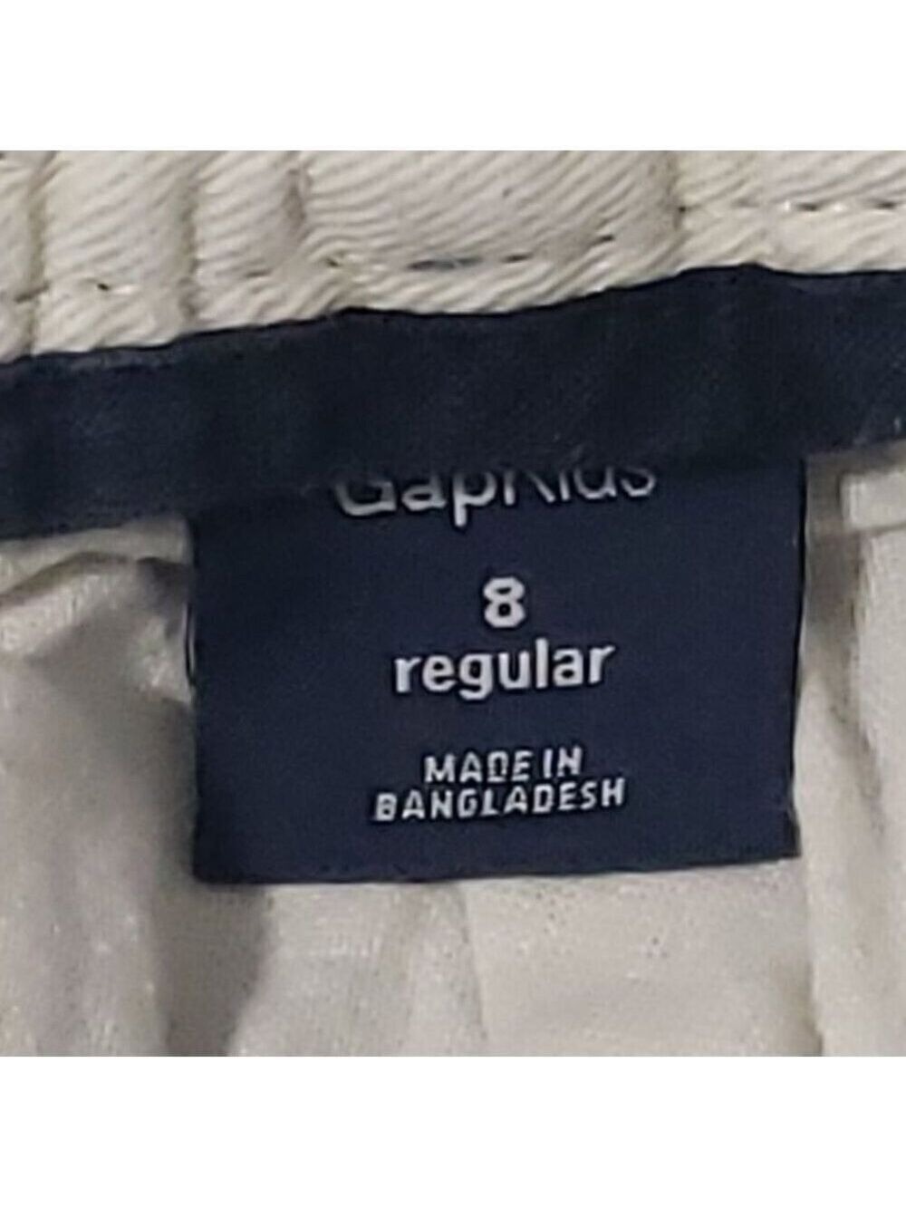 GAP Kids Boys Blue & White Check Shorts w Concealed Adjustable Waist 8 Regular - Picture 3 of 4